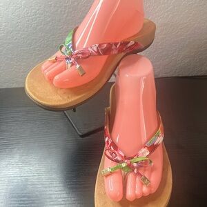 VIONIC colorful Flip Flops with Bow Accent